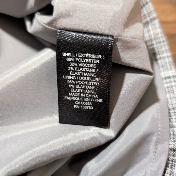 RW&CO pencil skirt grey plaid size 0 - Picture 10 of 16